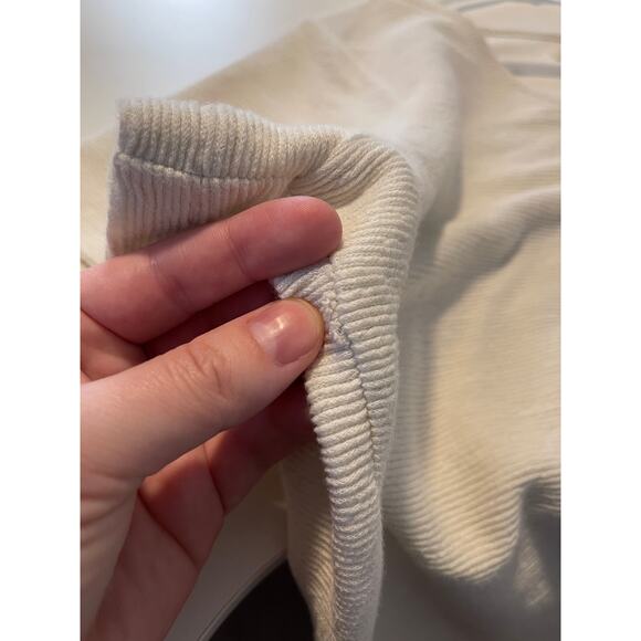 Madewell Ottoman Jacquard Ruched-Front Top in Antique Cream - Picture 8 of 8